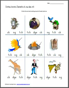 Dge Phonics Worksheets