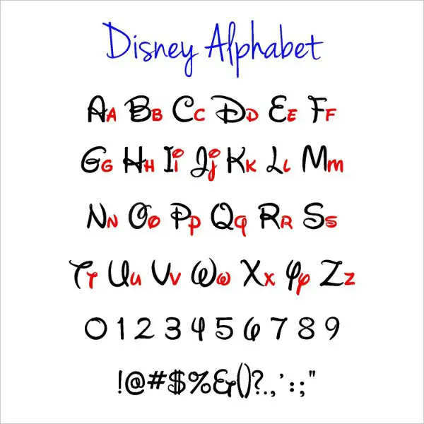 Free Free 62 Disney Letters Svg SVG PNG EPS DXF File