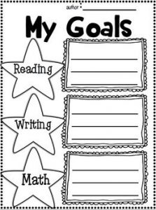 First Day of School Goal Setting Worksheet