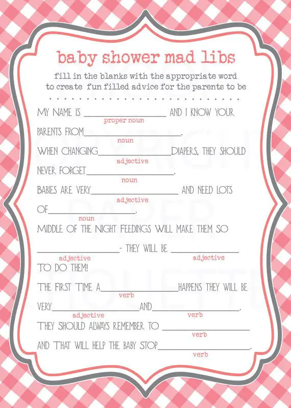 16 Fun Baby Shower Mad Libs Kittybabylove Com 16 Fun Baby Shower Mad Libs Kittybabylove Com