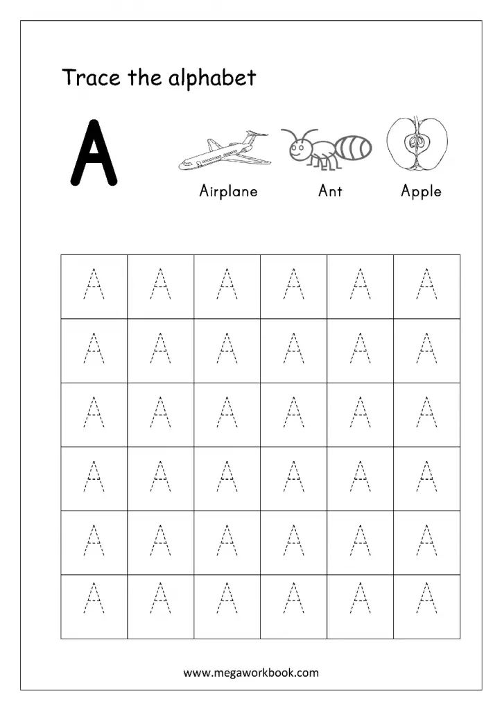 17 Kid-Friendly Letter 'A' Worksheets | KittyBabyLove.com