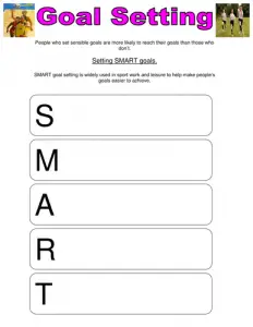 Goal Setting Worksheet for Employees