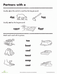 Long O Phonics Worksheets