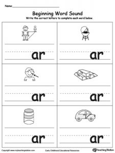 Phonics Ar Sound Worksheets
