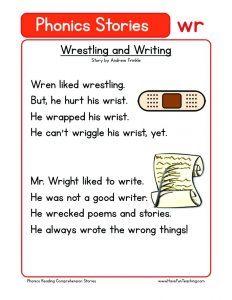 Phonics Reading Worksheets Free