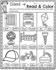 Phonics Silent E Worksheets