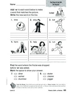 Phonics Worksheets Er Sound