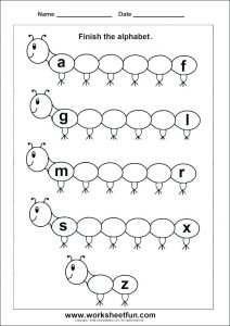 Preschool Phonics Worksheets