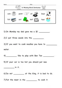 Primary Phonics Worksheets