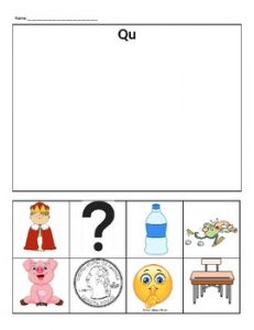 Qu Words Phonics Worksheets