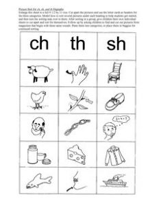 Sh Phonics Worksheets