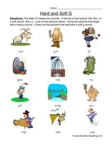 Soft G Phonics Worksheets