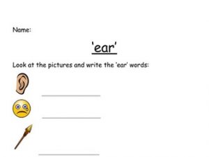 Trigraphs Phonics Worksheets