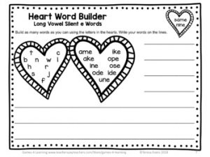 Valentine's Day Phonics Worksheets