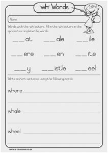 Wh Phonics Worksheets Free