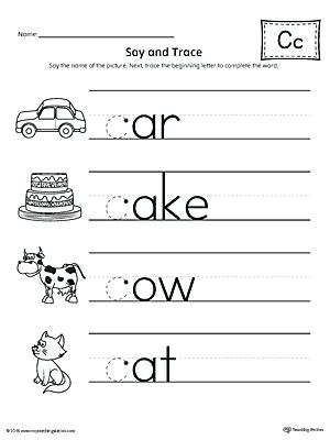 28 Letter C Worksheets for Young Learners | KittyBabyLove.com