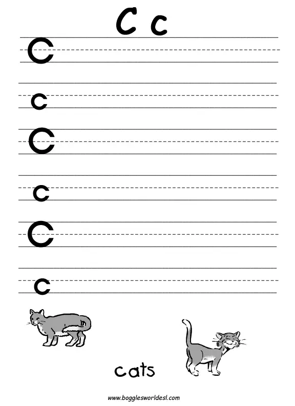 28 letter c worksheets for young learners kittybabylovecom