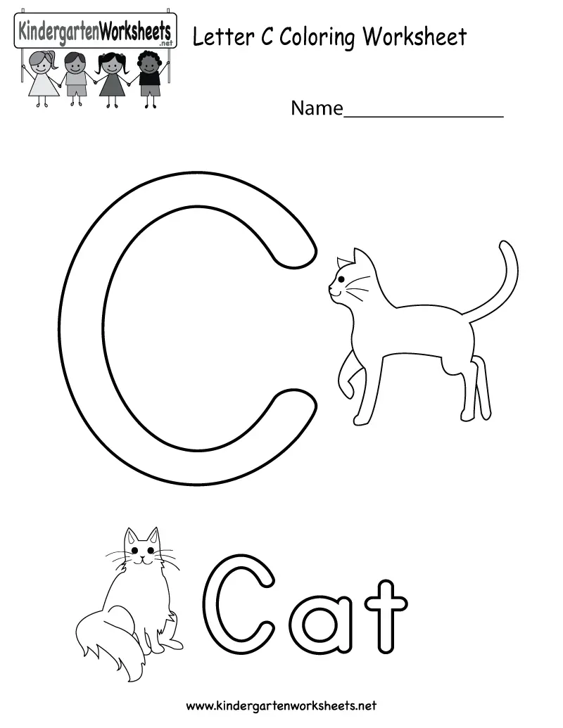 28 Letter C Worksheets for Young Learners | KittyBabyLove.com