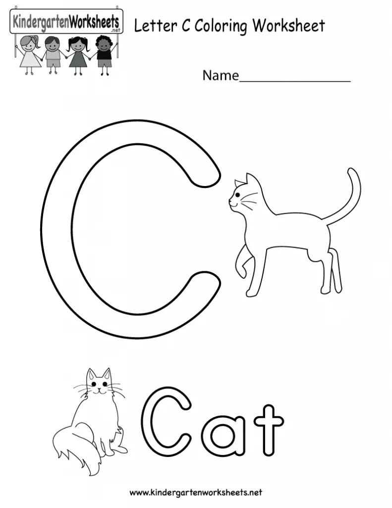 28 Letter C Worksheets for Young Learners | KittyBabyLove.com
