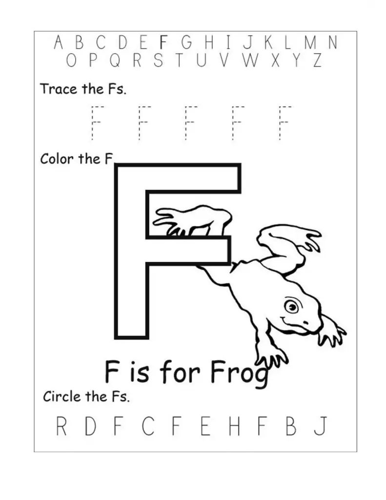 15 useful letter f worksheets for toddlers kittybabylovecom
