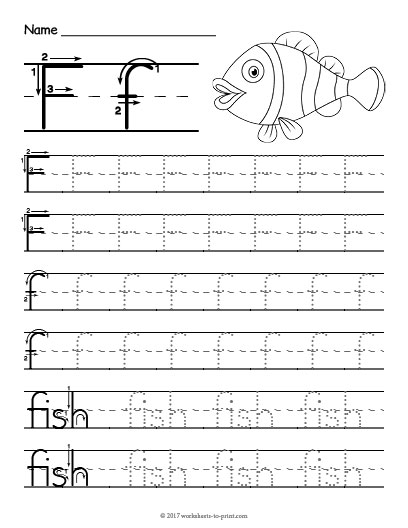15 Useful Letter F Worksheets for Toddlers | KittyBabyLove.com
