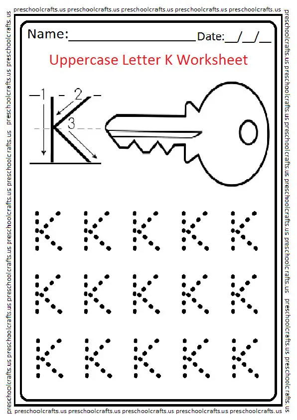 15 Learning the Letter K Worksheets | KittyBabyLove.com
