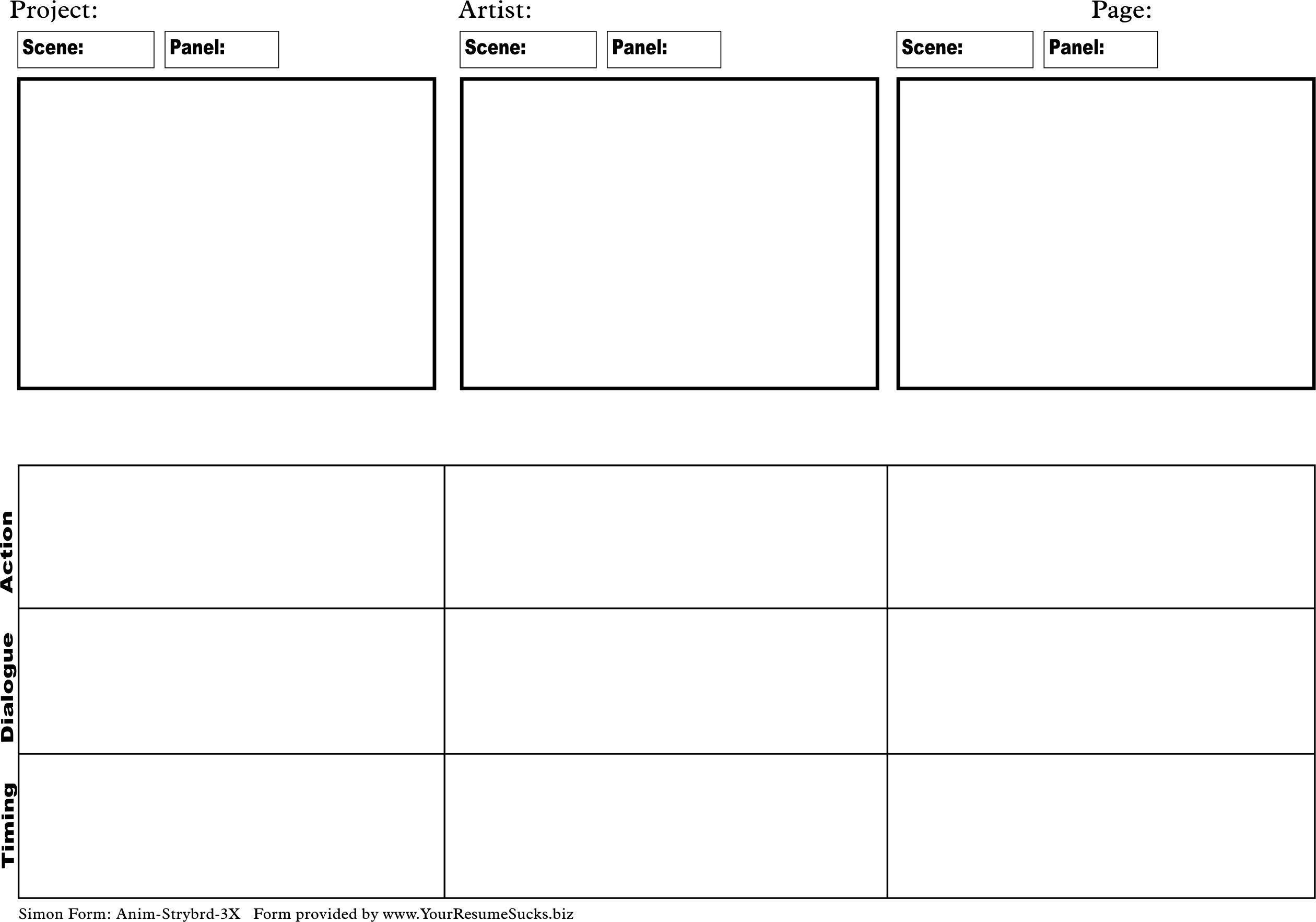 48 Storyboard Templates for Unleashing Your Creative Spirit Kitty