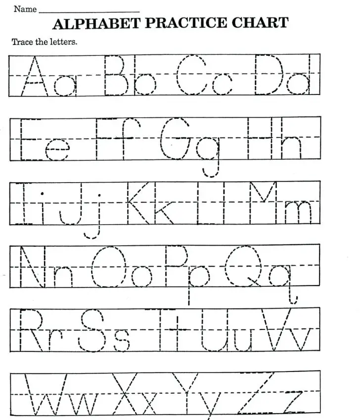42 Educative Letter Tracing Worksheets | KittyBabyLove.com