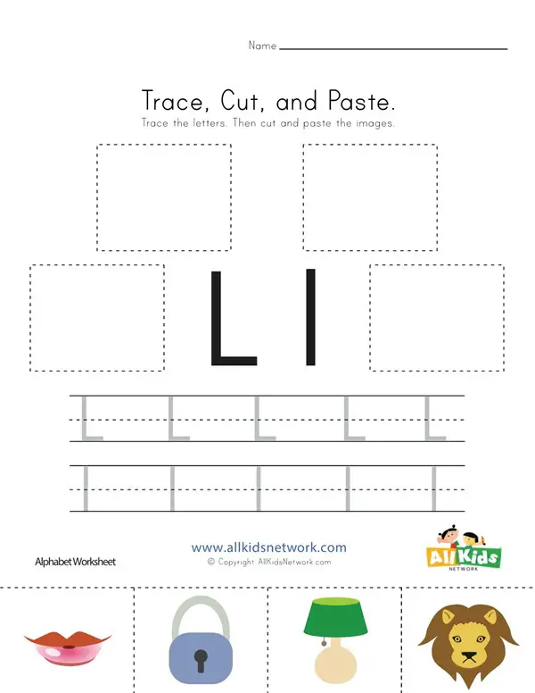 18 entertaining letter l worksheets for kids kittybabylovecom
