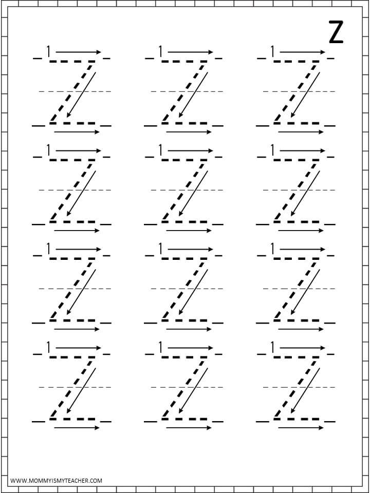 10 enjoyable letter z worksheets kittybabylovecom