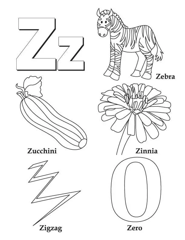 10 Enjoyable Letter Z Worksheets | KittyBabyLove.com | z coloring sheet
