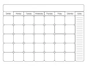 32 helpful blank monthly calendars kittybabylove com black and white calendar chart