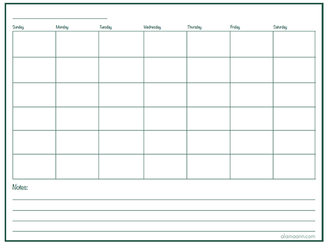 32 helpful blank monthly calendars kittybabylove com calendars with lines