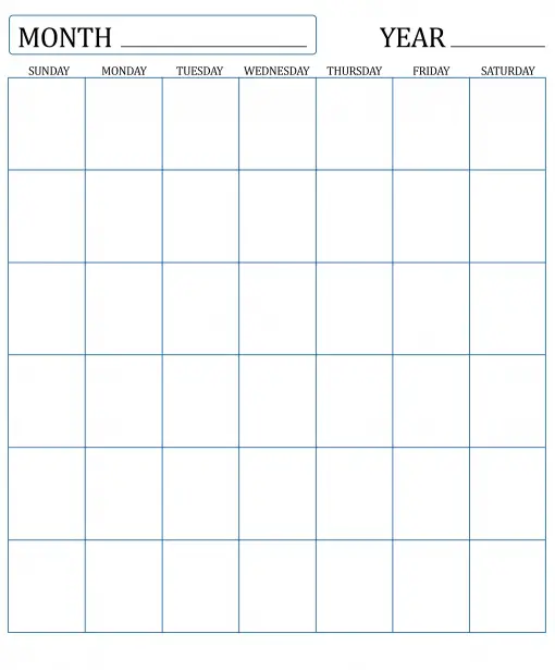 32 helpful blank monthly calendars kittybabylove com blank monthly calanders