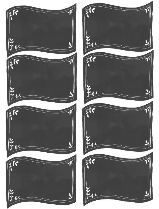 8 Instructive Chalkboard Labels picture relating to Printable Chalkboard Labels titled 8 Informative Chalkboard Labels