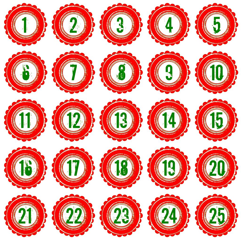 22 Astounding Xmas Countdown Calendars photo relating to Printable Christmas Countdown titled 22 Remarkable Xmas Countdown Calendars