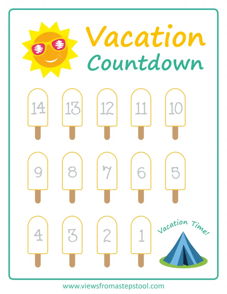 13 Fabulous Vacation Countdown Calendars