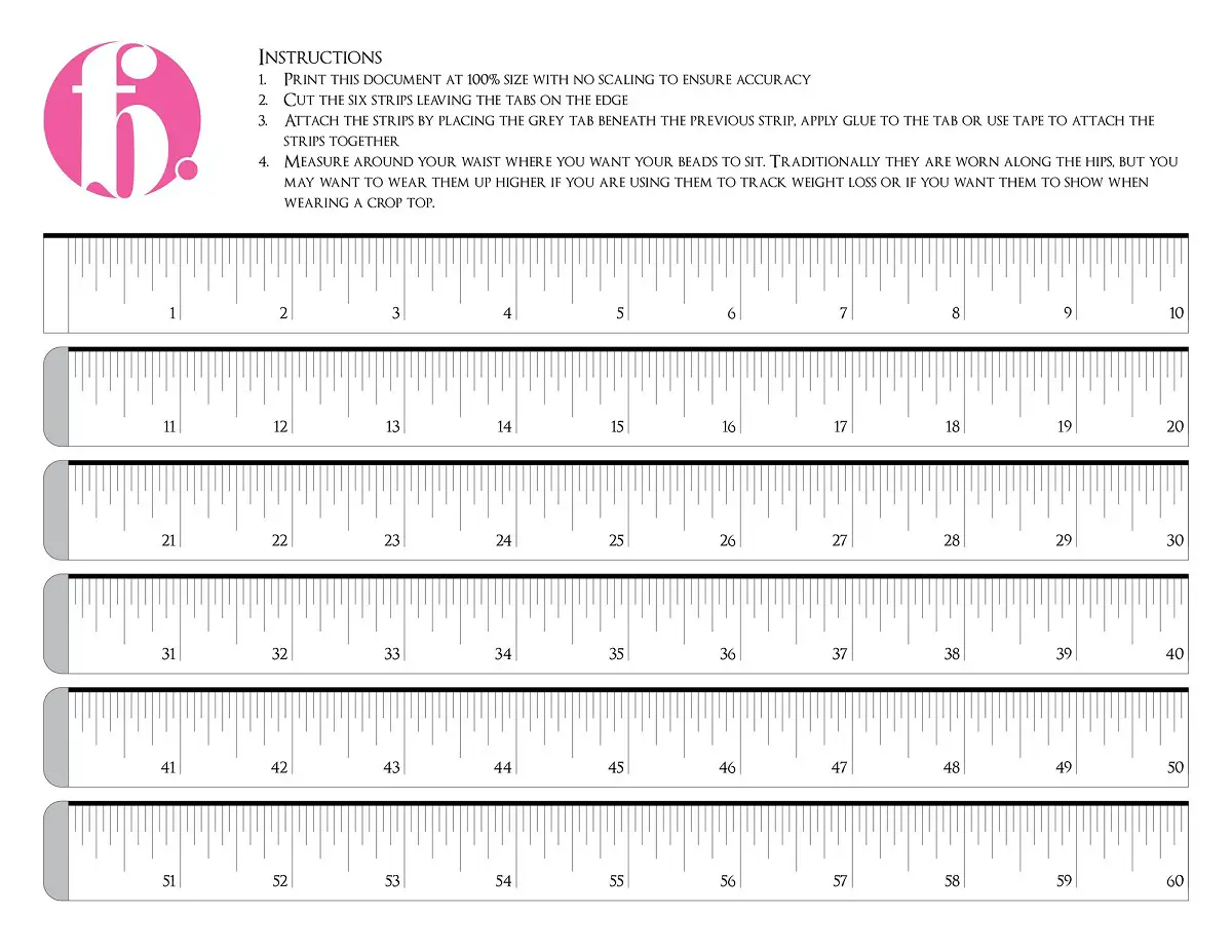10 Practical Printable Measuring Tapes