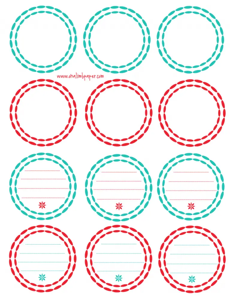 14 Round Printable Labels To Mark Things In Style KittyBabyLove