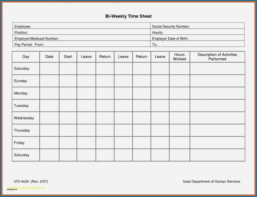 16 neat printable time sheets kittybabylovecom