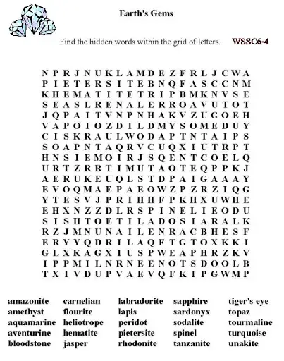 26 fun yet educative 4th grade word searches