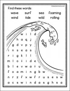 12 under the sea word search printables kittybabylovecom